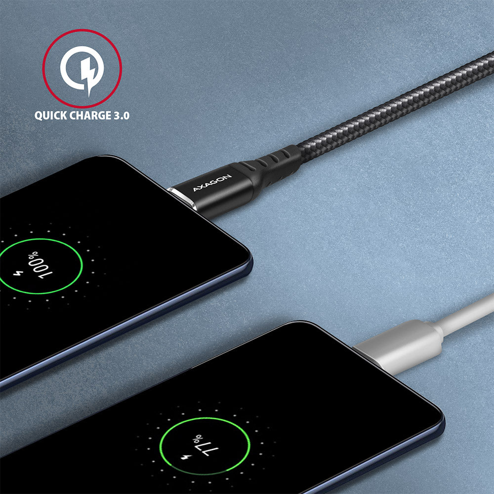 AXAGON | Data and charging cable, 1.5 m | BUCM-AM15AB | USB Type-C to USB Type-A