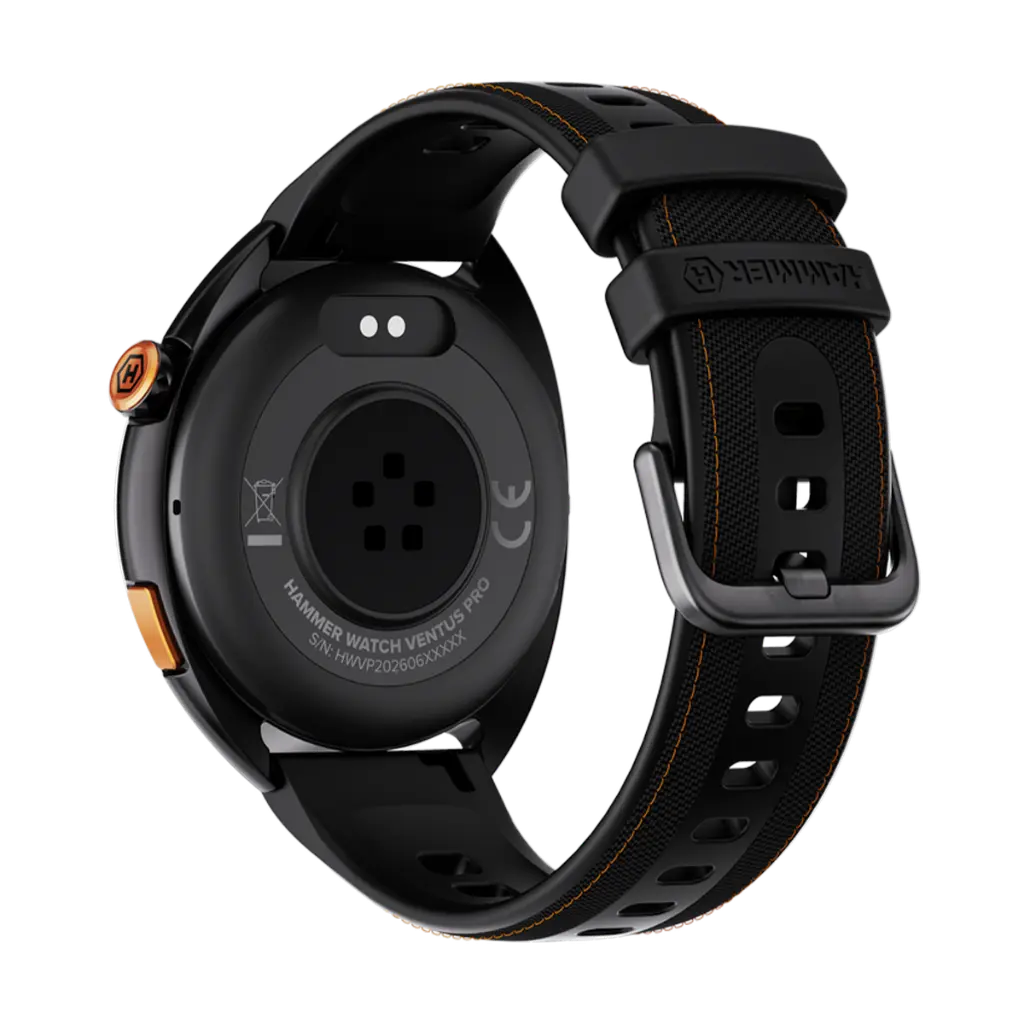 Hammer | Ventus PRO | Smart watch | GPS (satellite) | AMOLED | 1.43" | Waterproof | Black
