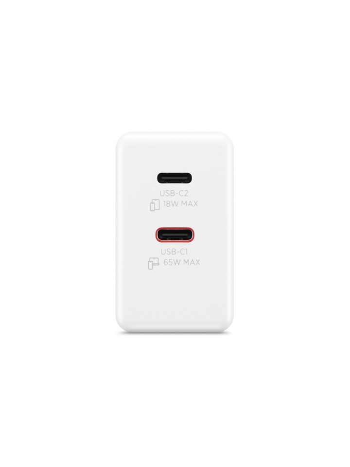 Lenovo Dual USB-C 65W GaN Charger | Charger | USB-C | 65 W