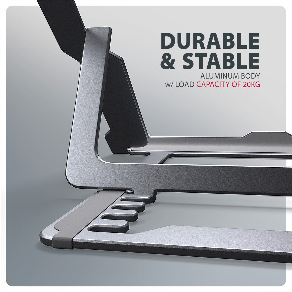 AXAGON STND-LAG stand for laptops and tablets | Adjustable Height, Angle | 10-17.3 " | Maximum weight (capacity) 20 kg | Grey