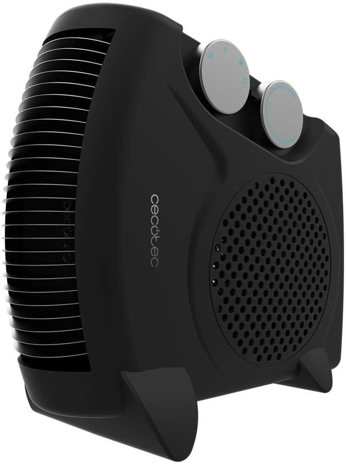 Cecotec ReadyWarm 2000 Max Dual Black | Fan heater | 2000 W | Number of power levels 3 | Suitable for rooms up to 20 m² | Black