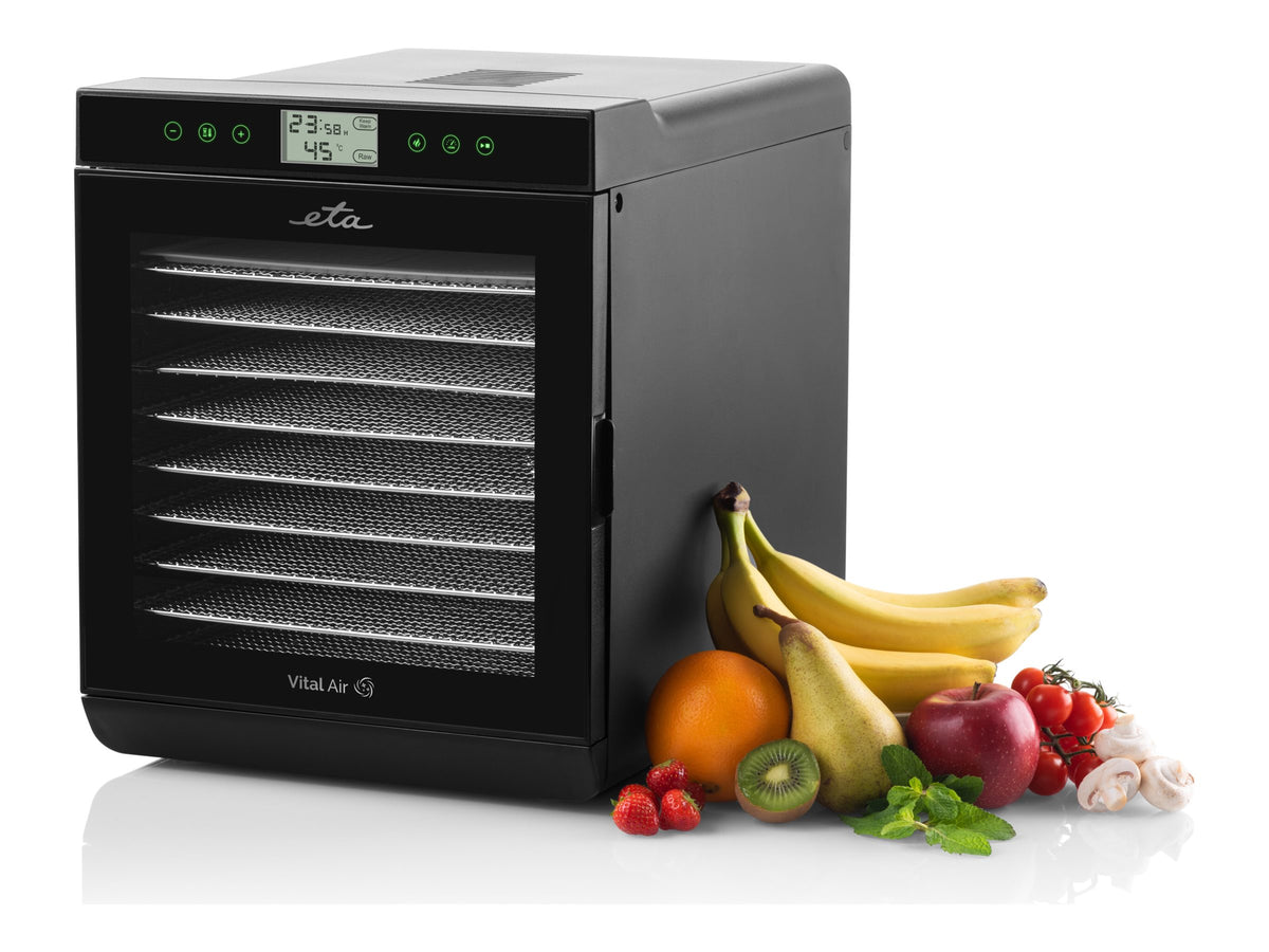 ETA | Fruit dryer | Vital Air II ETA230290000 | Power 650 W | Number of trays 10 | Temperature control | Integrated timer | Black