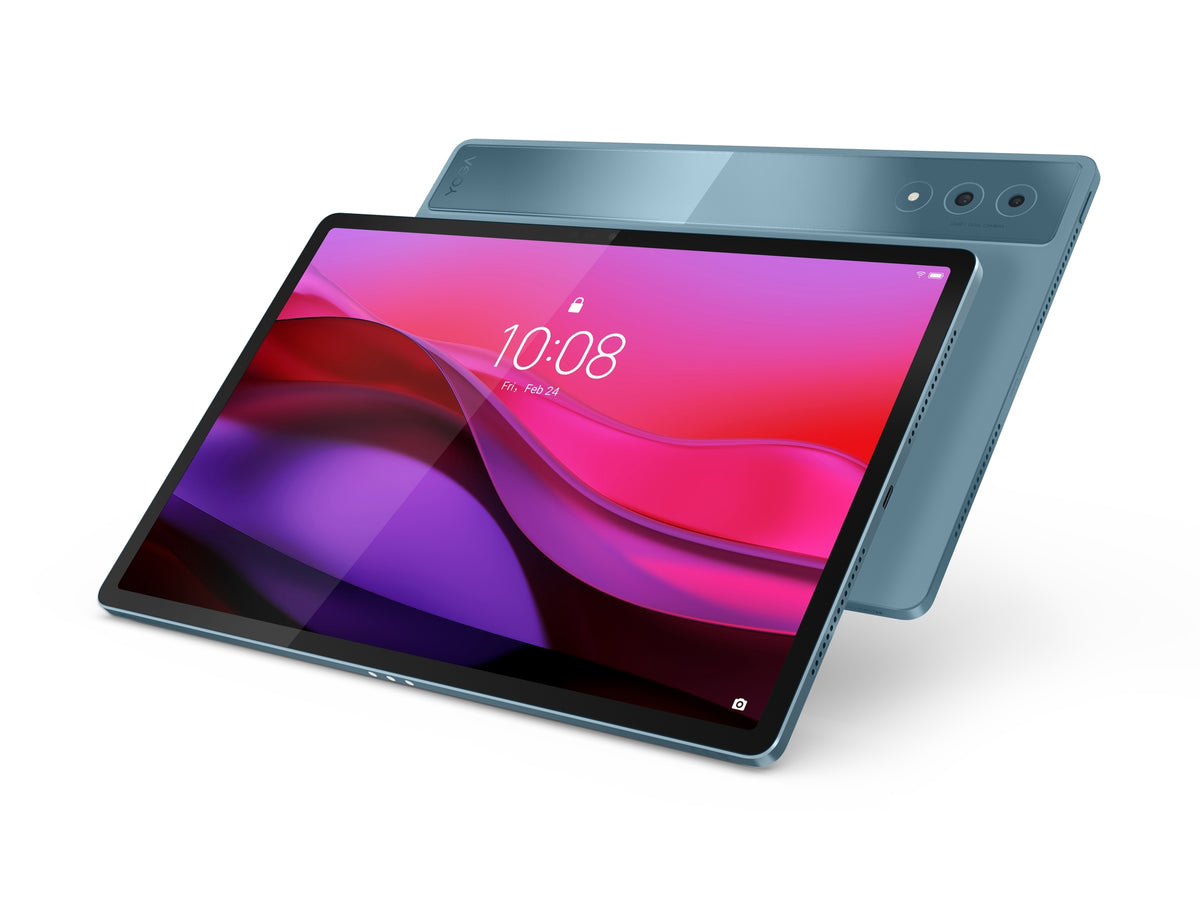 Lenovo | Yoga Tab Plus Wi-Fi (without power adapter) | ZAEG0018NL | 12.7 " | Tidal Teal | LTPS | 2944 x 1840 pixels | Qualcomm | Snapdragon 8 Gen 3 Mobile Platform | 16 GB | Soldered LPDDR5x | 256 GB | Wi-Fi | Front camera | 13 MP | Rear camera | 13 MP |