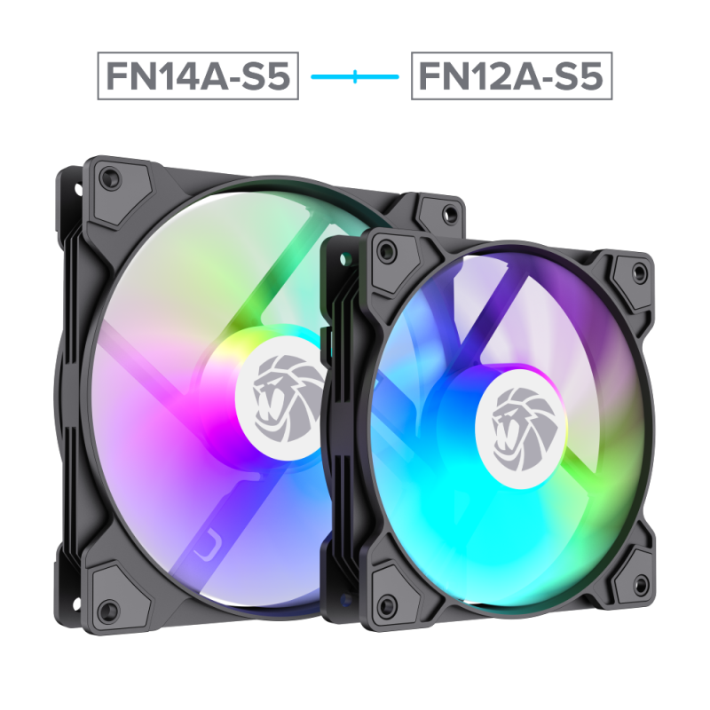 Gamemax Case Fan | FN14A-S5 | Black