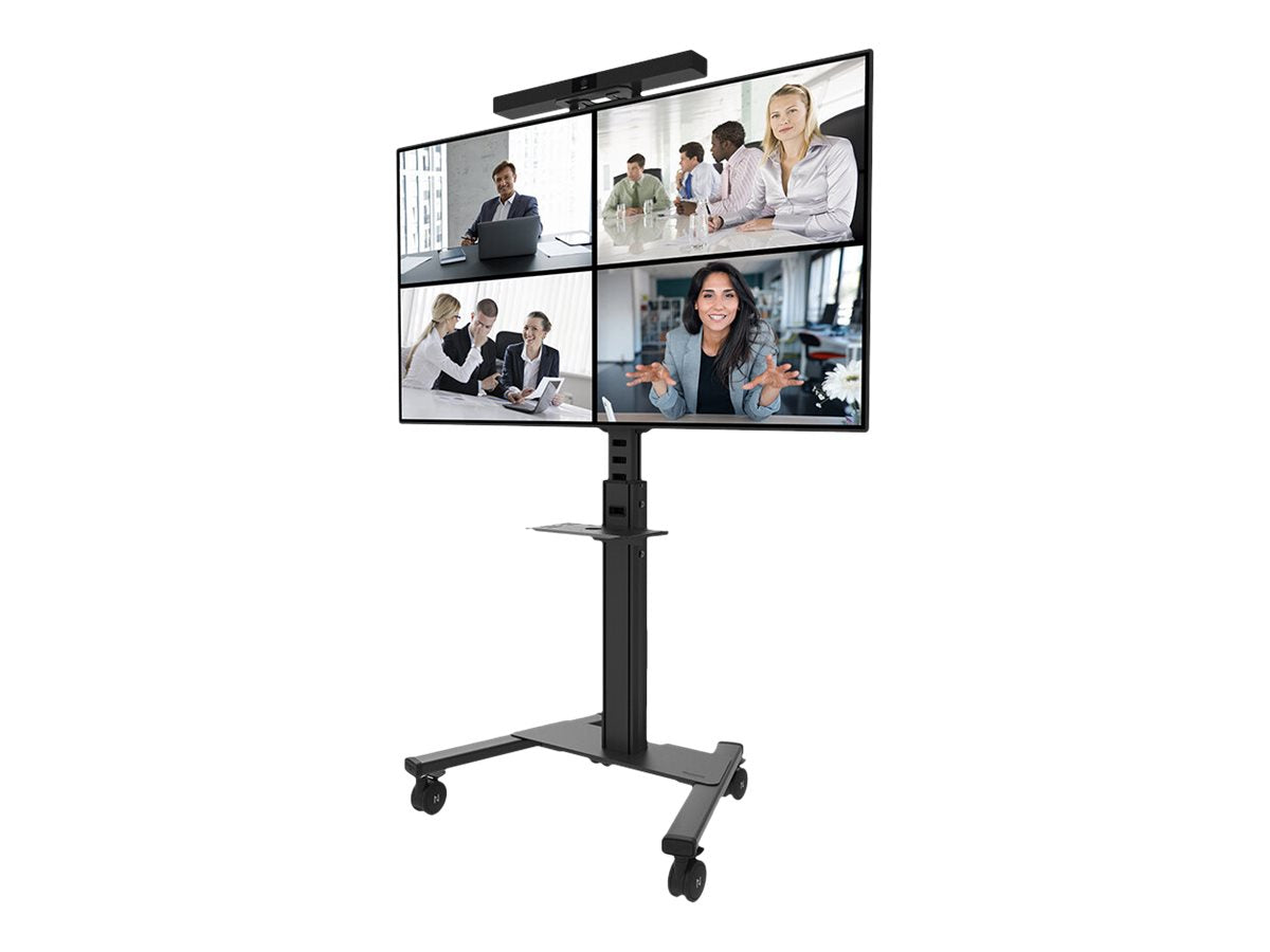 Neomounts AV1-825BL Videobar and multimedia kit - universal | Adjustable Height | Maximum weight (capacity) 9 kg | Black