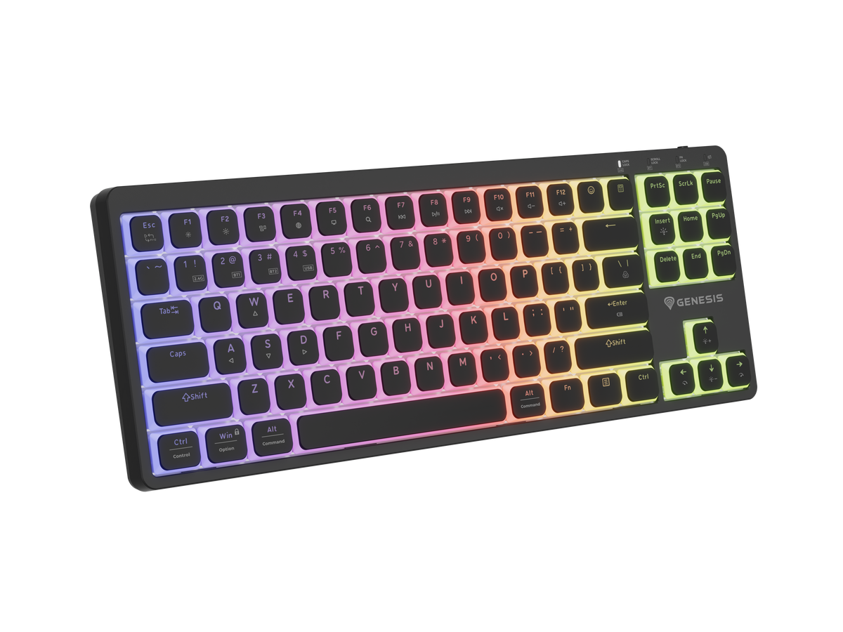 Genesis Thor 430 TKL | Gaming Keyboard | Wireless | Bluetooth | US | Linear | Black