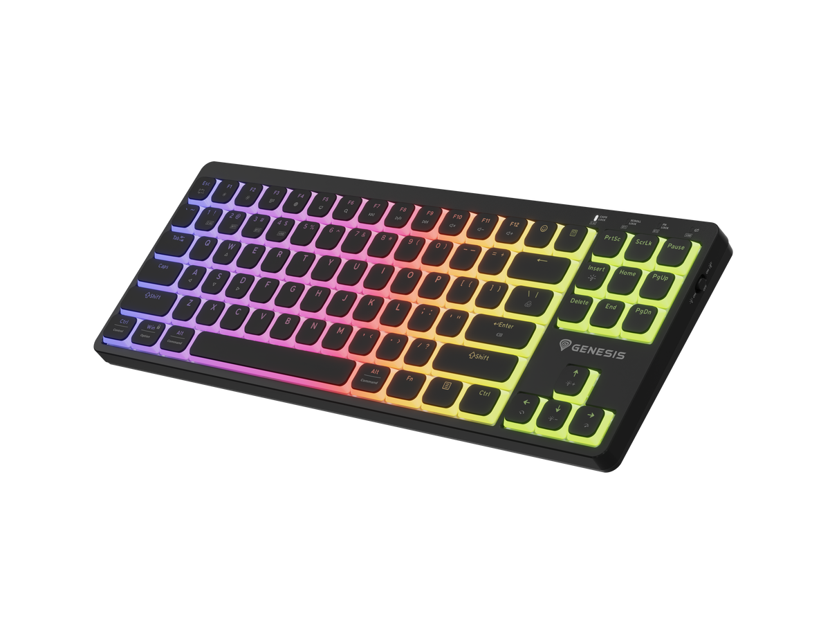 Genesis Thor 430 TKL | Gaming Keyboard | Wireless | Bluetooth | US | Linear | Black
