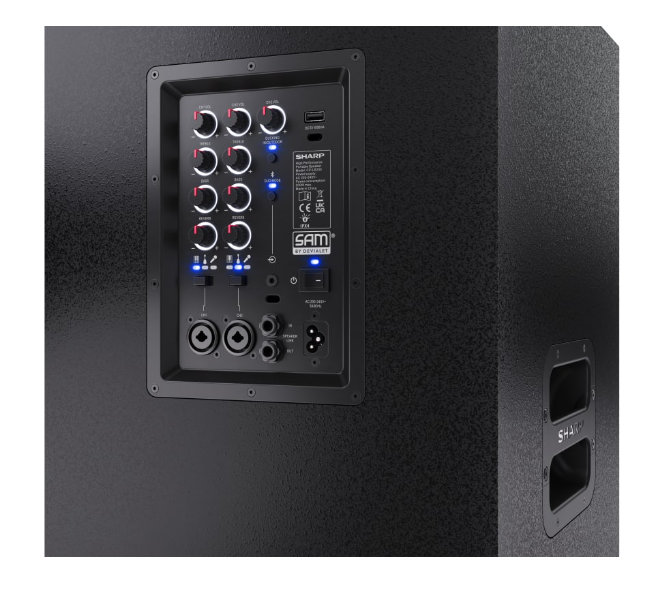 Sharp | Portable Speaker | SUMOBOX Pro CP-LS200 High Performance | 200 W | Waterproof | Bluetooth | Wireless connection | Portable | Black