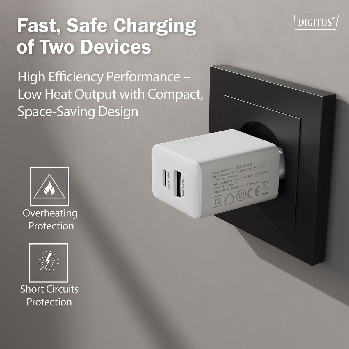Digitus | Battery charger, 30W | DA-10301