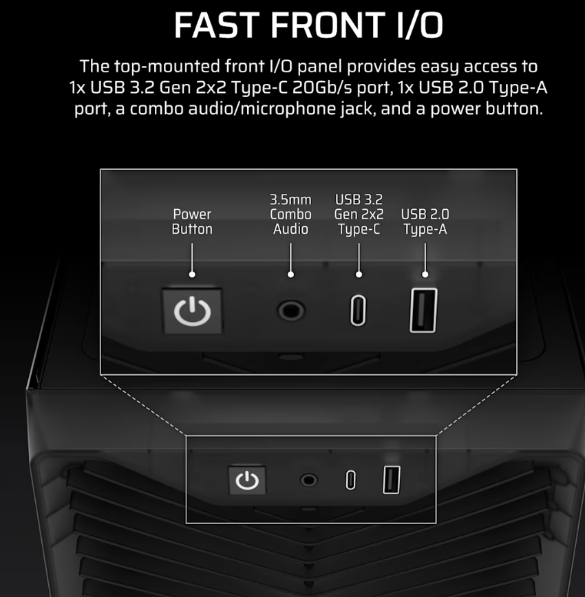 Corsair PC Case | 3200D RS | Mid-Tower | Smoke