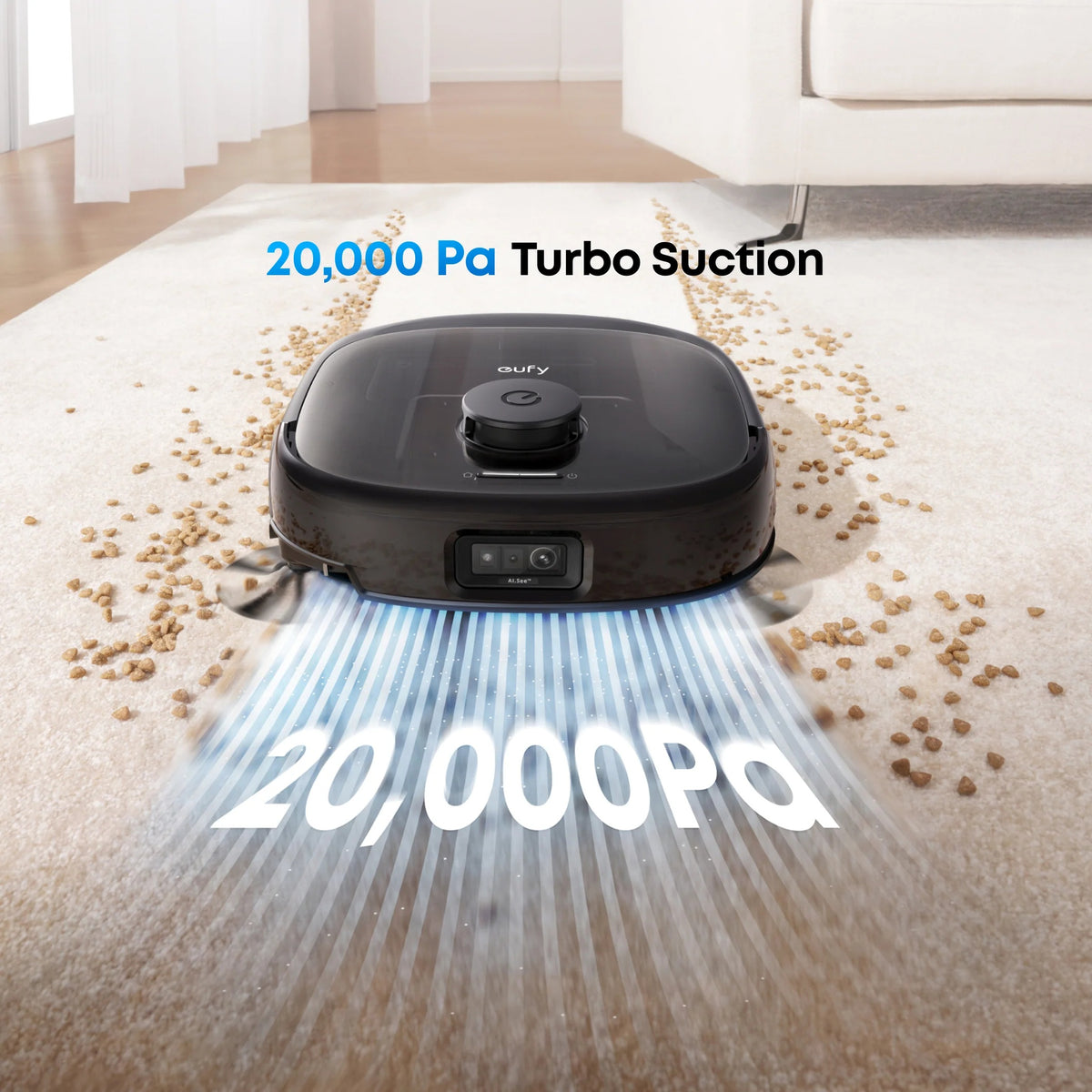Anker Eufy Robot Vacuum Cleaner | Omni E25 | Wet&Dry | Operating time (max) 180 min | Dust capacity 3 L | 20000 Pa | Black