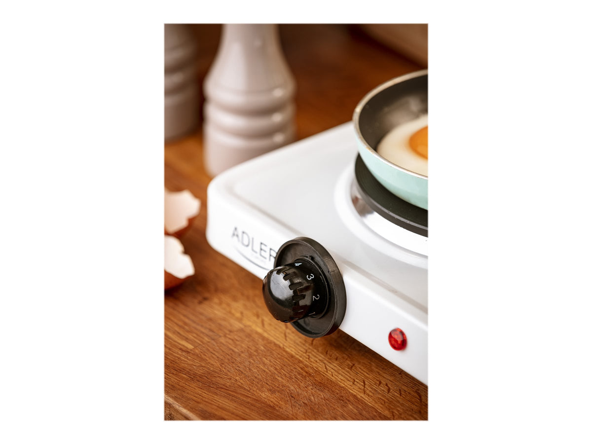 Adler | Free standing table hob | AD 6503 | Number of burners/cooking zones 1 | Electric | White