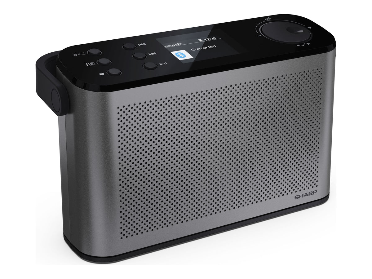 Sharp OSAKA Stereo Portable Digital Radio | DR-P540(GY) | USB port | Bluetooth | FM radio | Wireless connection