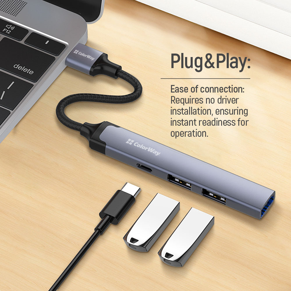 ColorWay 4-in-1 Docking Station | CW-HUB05