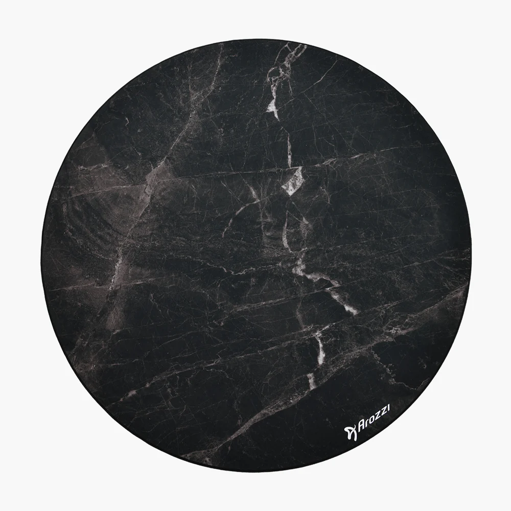 Arozzi Zona Round Floor Pad | Black Marble