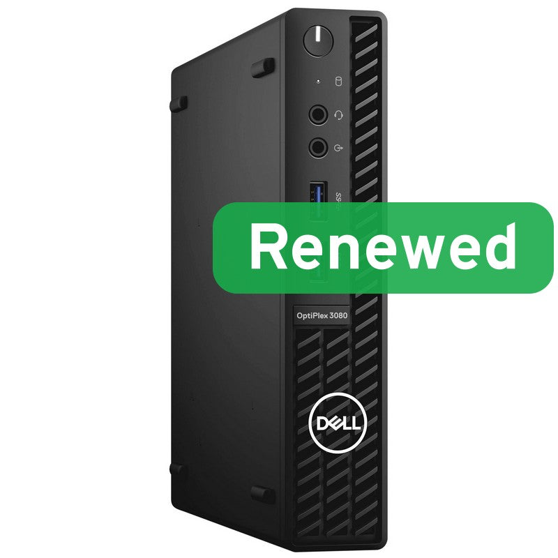 DELL Renewed Grade A | OptiPlex 3080 Micro | Intel Core i5 | i5‑10500T | 8 GB | SSD | 256 GB | Intel UHD Graphics 630 | Windows 11 Pro