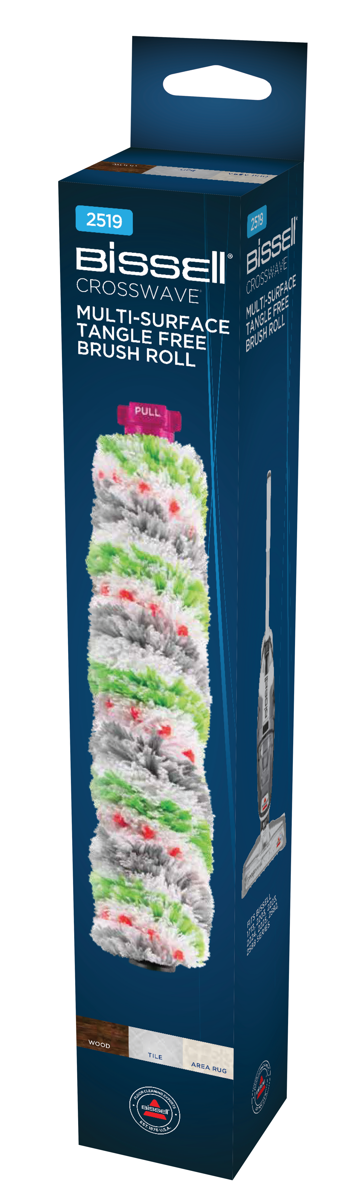 Bissell | Multi-Surface Tangle Free Pet Brush Roll for CrossWave, Stick Vacuum Accessories | No ml | 1 pc(s)