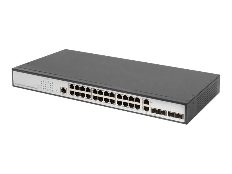 Digitus | 24-Port Gigabit Switch | DN-80221-3 | Managed L2 | Desktop/Wall-mountable