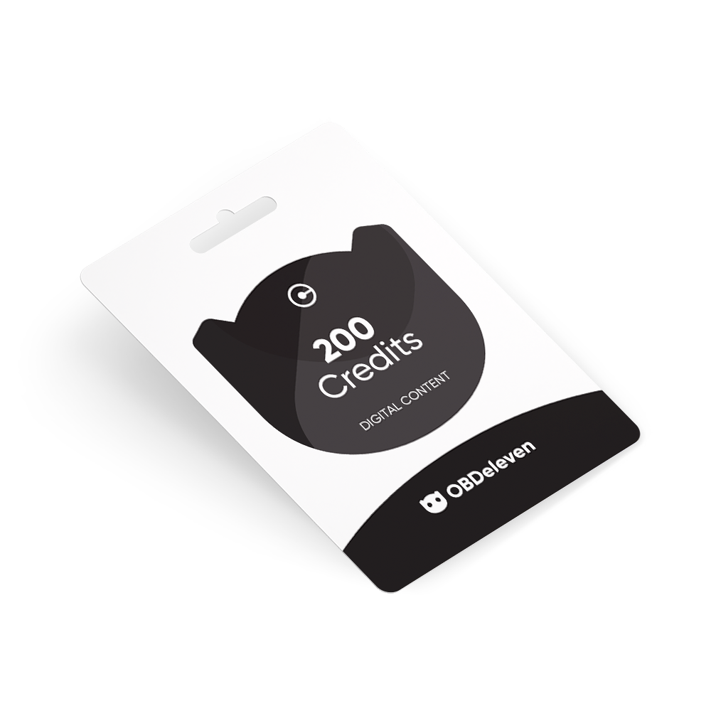 OBDeleven 200 Credits Card