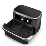 NINJA | Double Air Fryer | AF500EU Foodi FlexDrawer | Power 2470 W | Capacity 10.4 L | Black