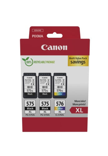 Canon PG-575XL/CL-576XL (5437C004) Rašalinių kasečių komplektas, BK/CMY