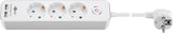 Goobay | 41264 3-Way Power Strip with Switch and USB | Sockets quantity 3