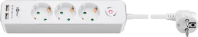 Goobay | 41264 3-Way Power Strip with Switch and USB | Sockets quantity 3