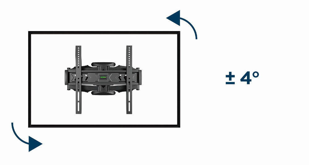 Gembird | Wall mount | WM-58ST-01 | Tilt, swivel, rotate | 32-58 " | Maximum weight (capacity) 36.4 kg | Black