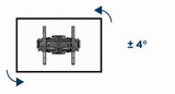 Gembird | Wall mount | WM-58ST-01 | Tilt, swivel, rotate | 32-58 " | Maximum weight (capacity) 36.4 kg | Black