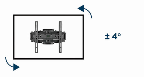 Gembird | Wall mount | WM-58ST-01 | Tilt, swivel, rotate | 32-58 " | Maximum weight (capacity) 36.4 kg | Black