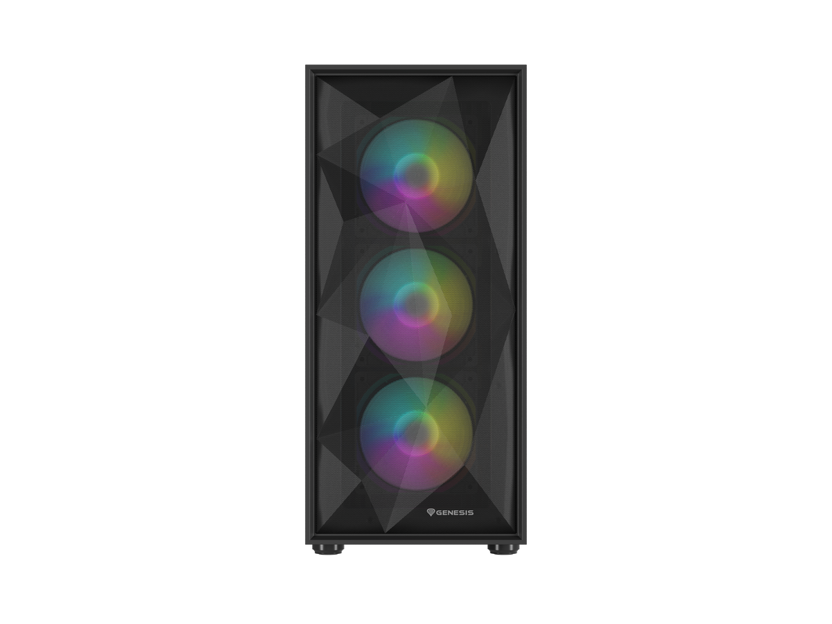 Genesis Gaming PC Case | Diaxid 605 ARGB | Midi Tower | Black