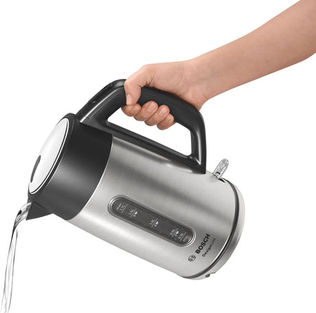 Bosch | Kettle | DesignLine TWK4P440 | Electric | 2400 W | 1.7 L | Stainless steel | 360° rotational base | Black/Stainless Steel