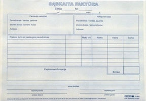 Sąskaita faktūra, A5, 2x50  0720-042