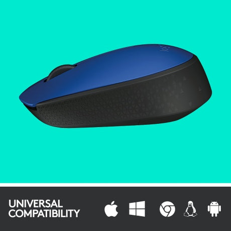 Logitech M171 Belaidė pelė RF Wireless, 1000 DPI, Blue/Black