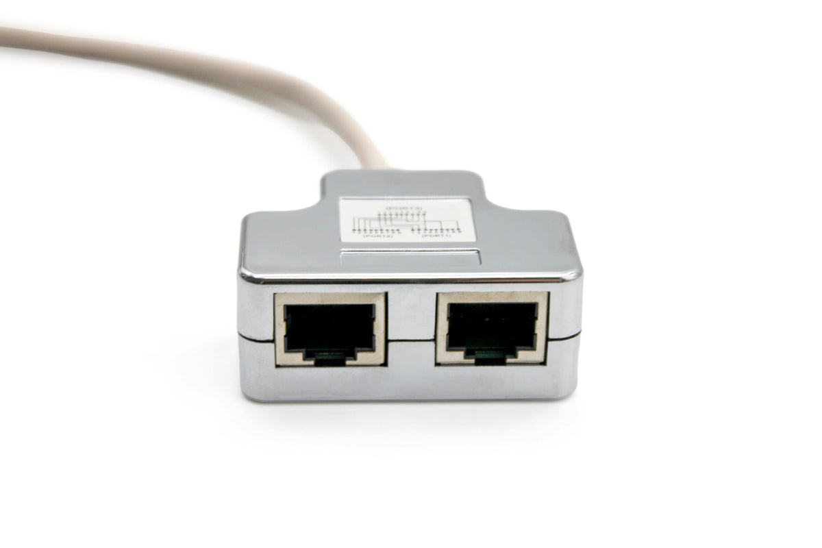 Digitus | CAT 5e patch cable adapter, 2x CAT 5e, shielded | DN-93904 | Black