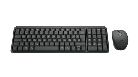 Logitech MK250 Compact Combo Belaidė klaviatūra + Pelė, Bluetooth, US Int, Graphite