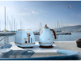 Delonghi | Kettle | KBOV 2001.AZ | Standard | 2000 W | 1.7 L | Stainless steel | 360° rotational base | Azure