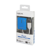 Logilink | USB 2.0 Hub 4-Port, Smile, Blue