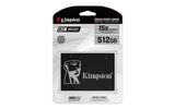Kingston | KC600 | 512 GB | SSD form factor 2.5" | Solid-state drive interface SATA | Read speed 550 MB/s | Write speed 520 MB/s