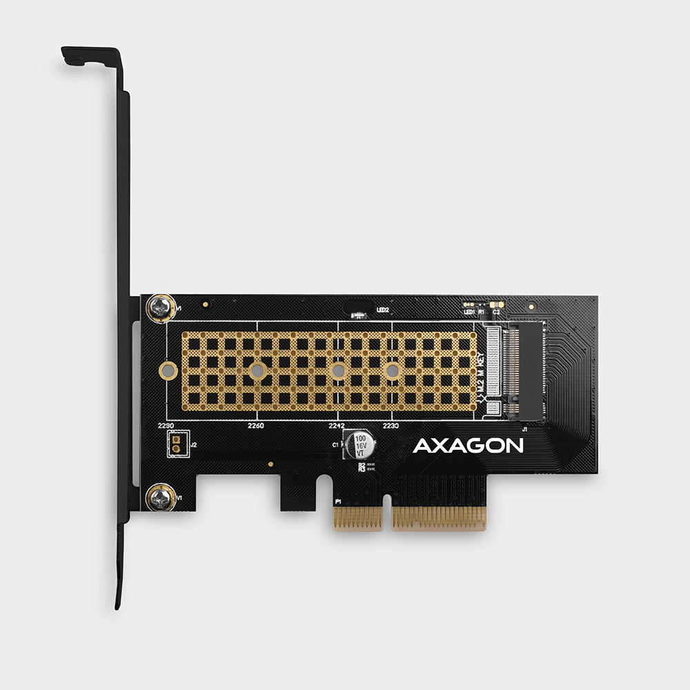 AXAGON The PCI-Express x4 internal adapter for connecting an NVMe M.2 SSD disk to a computer | PCEM2-N