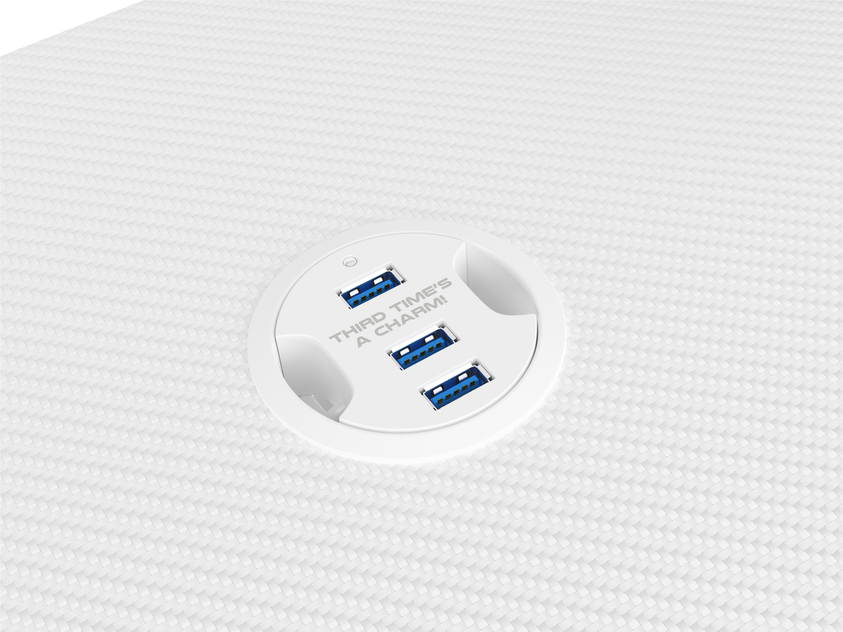 Genesis | Gaming Desk | Holm 320 RGB | White