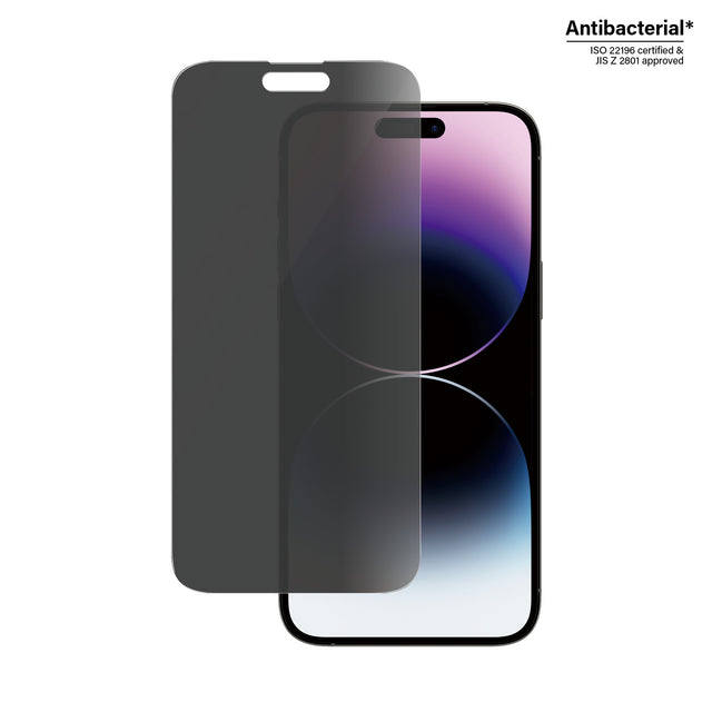 PanzerGlass | Screen protector | Apple | iPhone 14 Pro Max | Glass | Black | Classic Fit | Privacy