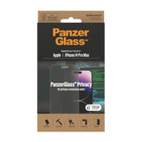 PanzerGlass | Screen protector | Apple | iPhone 14 Pro Max | Glass | Black | Classic Fit | Privacy