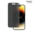 PanzerGlass | Screen protector | Apple | iPhone 14 Pro | Glass | Black | Ultra-Wide Fit; Easy installation; Privacy Filter; Fingerprint resistant | Privacy