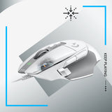 Logitech G G502 X Laidinė žaidimų pelė USB Type-A, Balta