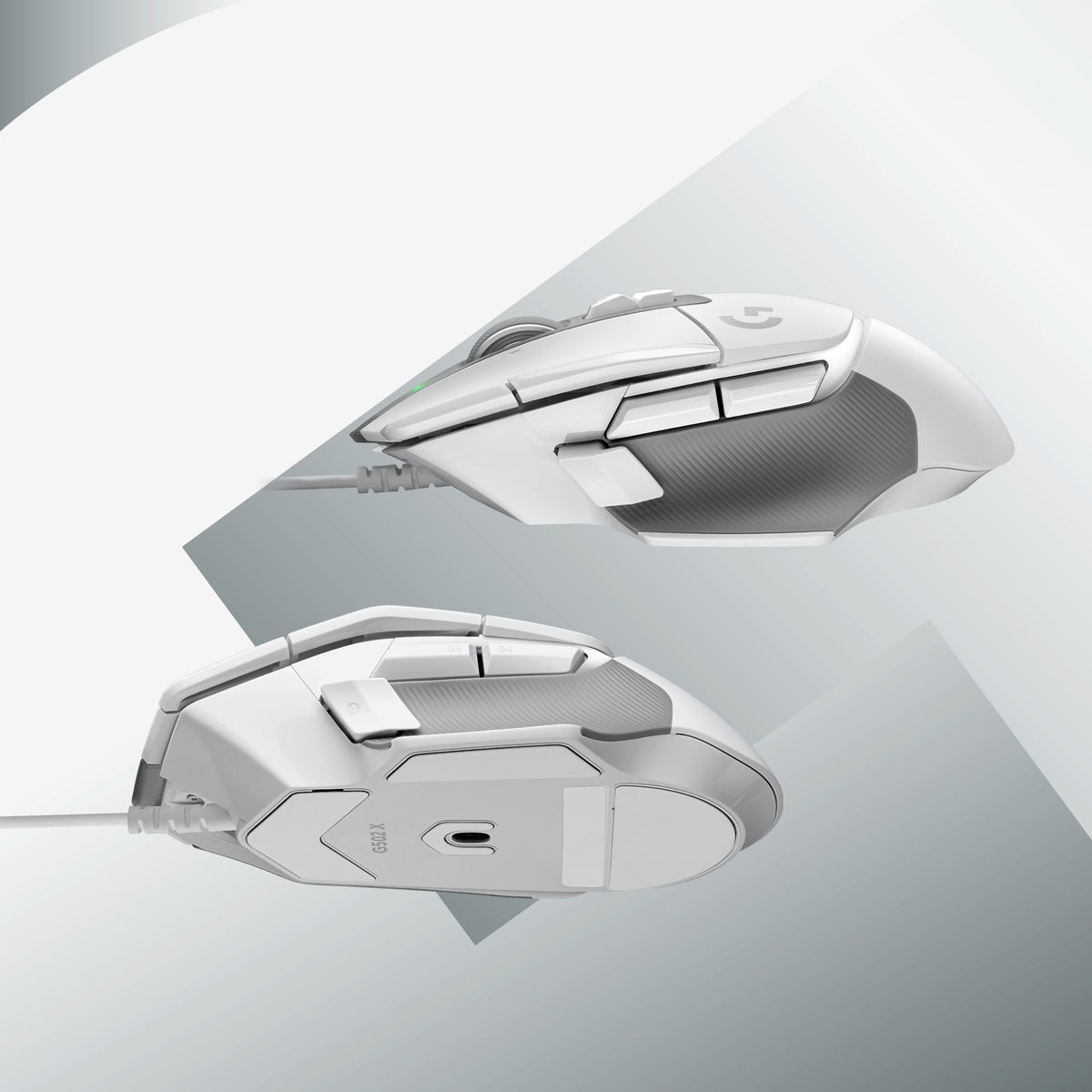 Logitech G G502 X Laidinė žaidimų pelė USB Type-A, Balta