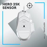 Logitech G G502 X Laidinė žaidimų pelė USB Type-A, Balta