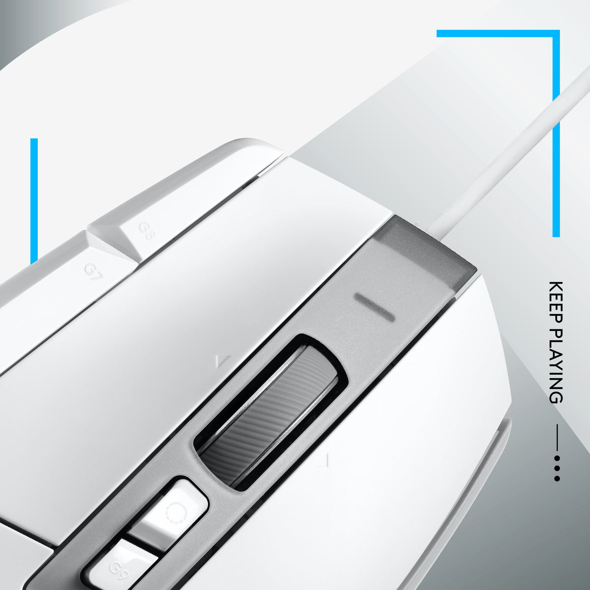 Logitech G G502 X Laidinė žaidimų pelė USB Type-A, Balta