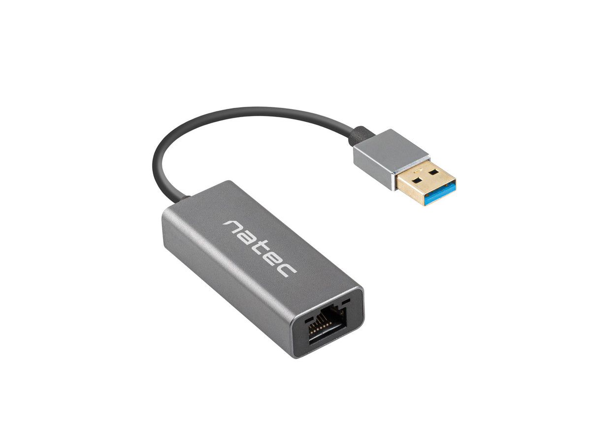 Natec Ethernet Adapter, Cricket USB 3.0, USB 3.0 to RJ45, Black | Natec | Ethernet Adapter Network Card | NNC-1924 Cricket USB 3.0