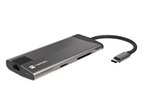 Natec | USB-C Multiport Adapter | NMP-1690 | Grey | USB Type-C | 0.15 m